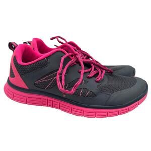 Danskin Now Black Pink Running Sneakers Sz 8 Lightweight Athletic Gym Y2K
